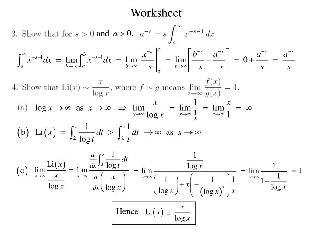 PPT “On the Number of Primes Less Than a Given Magnitude