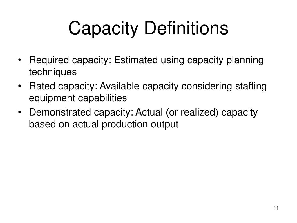 PPT Session 13 Capacity Planning Techniques http//www.pom.edu/mpc