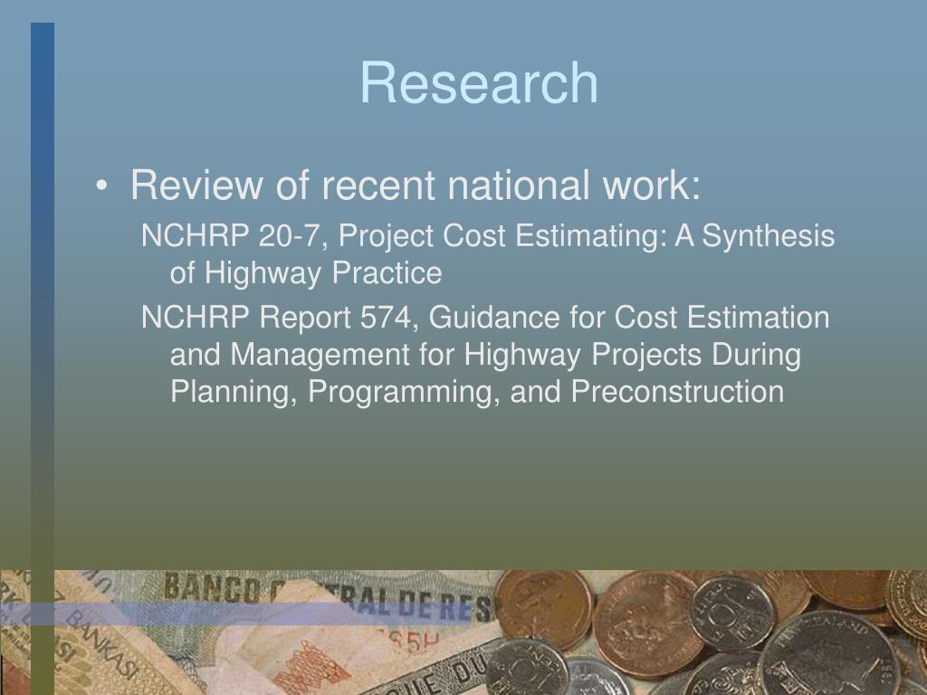 PPT AASHTO Technical Committee on Cost Estimating PowerPoint
