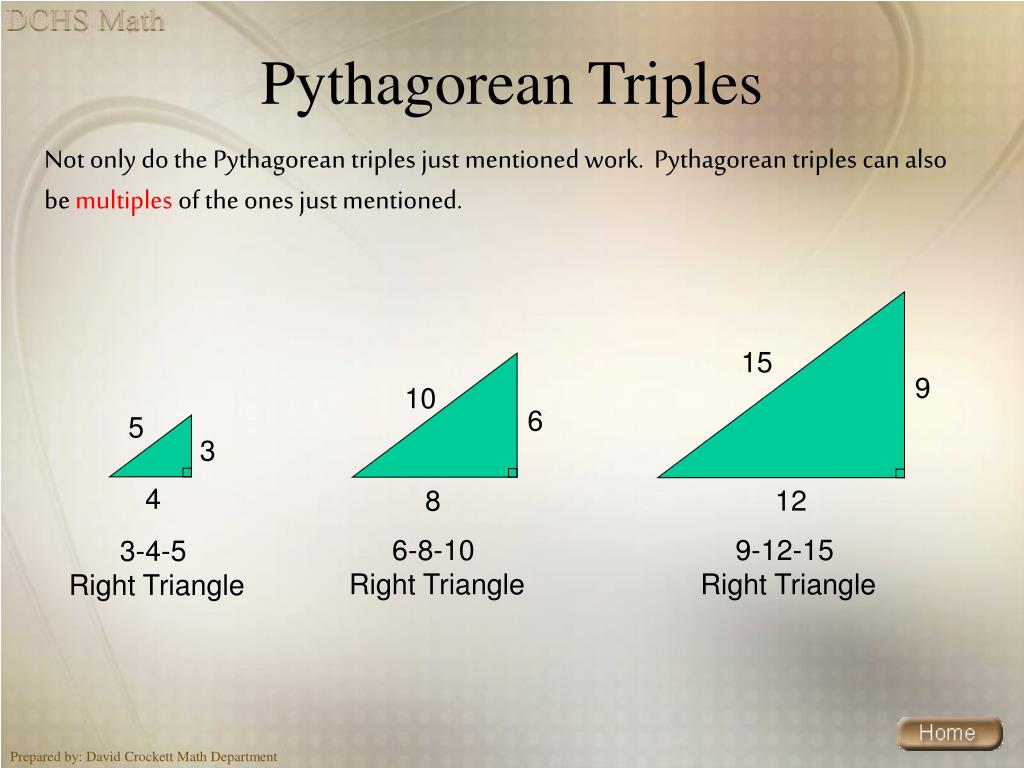 PPT Lesson 97 Angles & Triangles Pythagorean Theorem Pythagorean