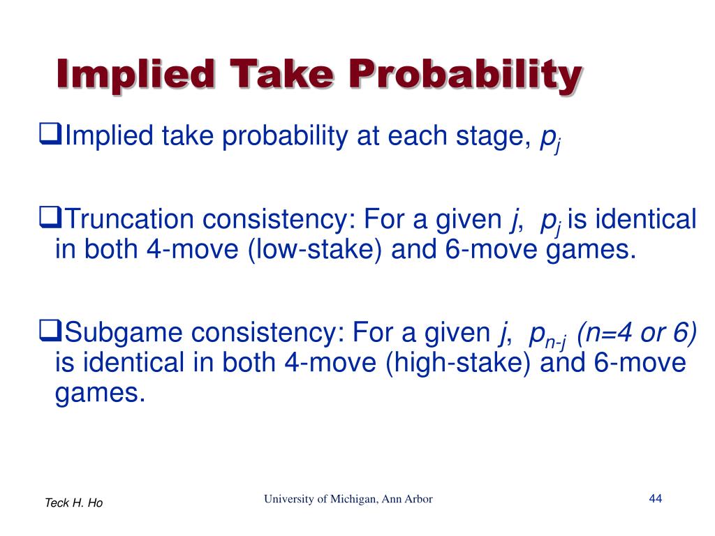 PPT A Cognitive Hierarchy (CH) Model of Games PowerPoint Presentation