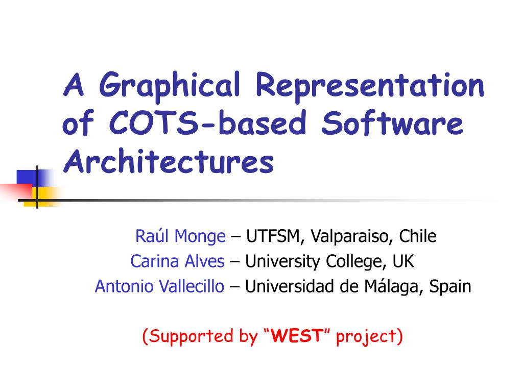 PPT A Graphical Representation of COTSbased Software Architectures