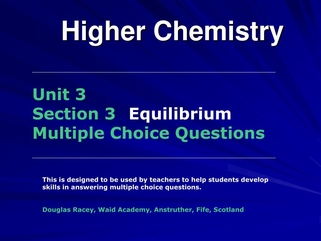 PPT Higher Chemistry PowerPoint Presentation, free download ID779607