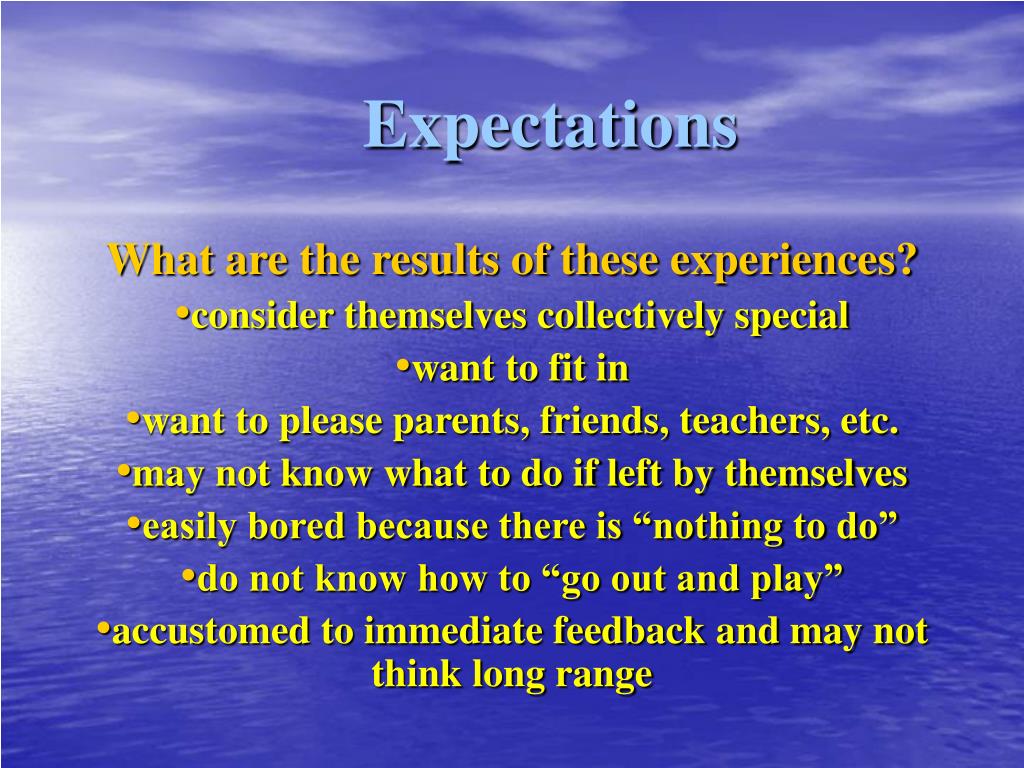PPT - Expectations PowerPoint Presentation, free download - ID:779780