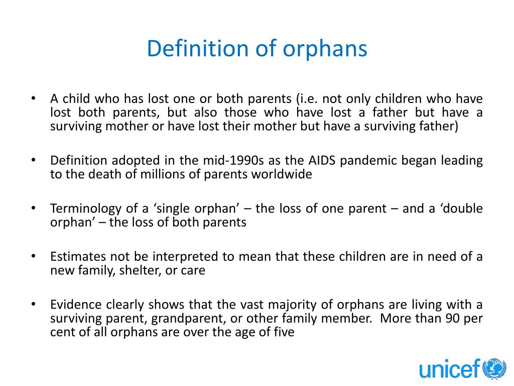 PPT Overview of global statistics on orphans and children out of home