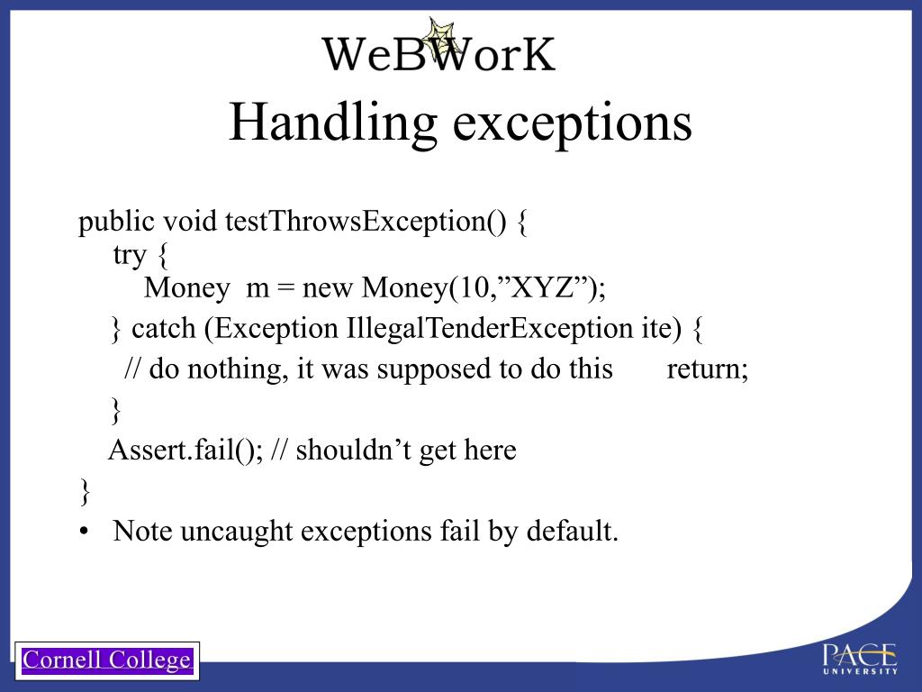 PPT WeBWorK and JUnit PowerPoint Presentation, free download ID780558