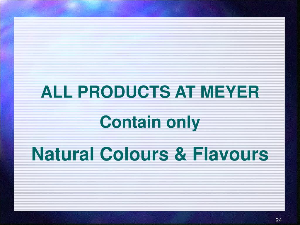 PPT ARTIFICIAL & SYNTHETIC COLOURS AND FLAVOURS AT WORK PowerPoint