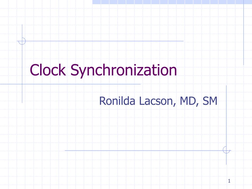 PPT Clock Synchronization PowerPoint Presentation, free download ID
