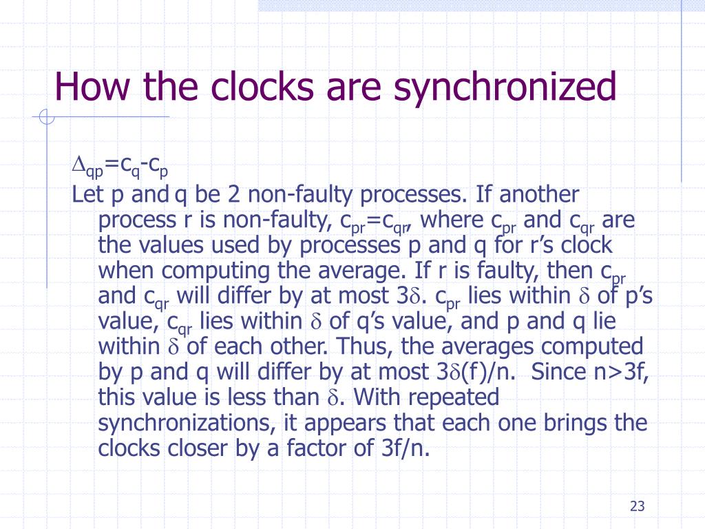 PPT Clock Synchronization PowerPoint Presentation, free download ID