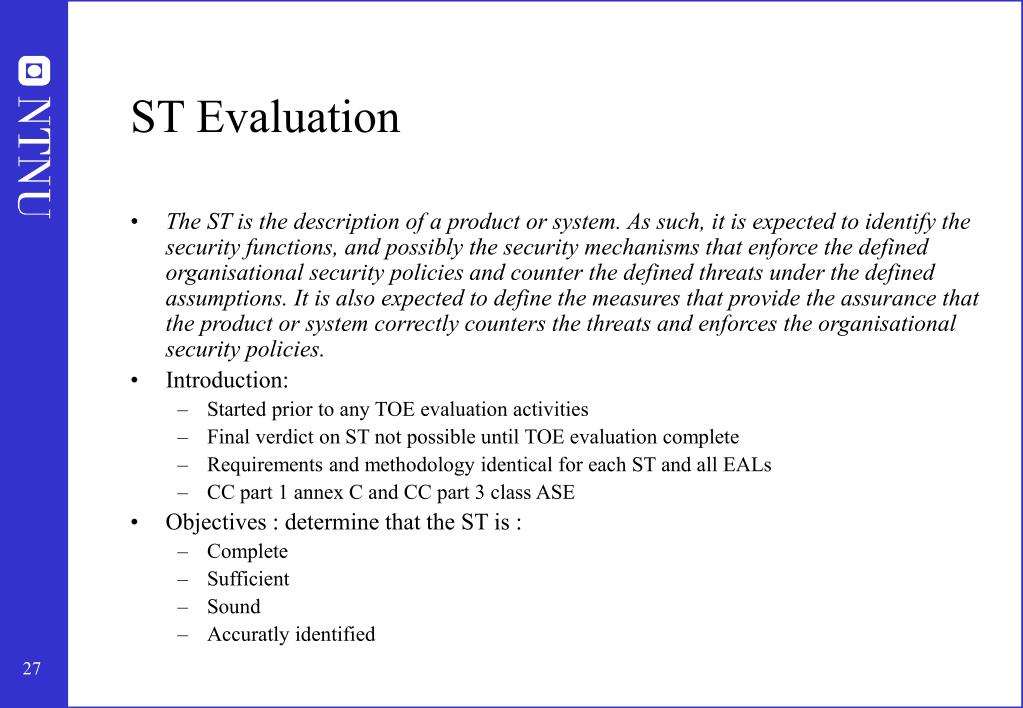 PPT Common Evaluation Methodology for Information Technology Security