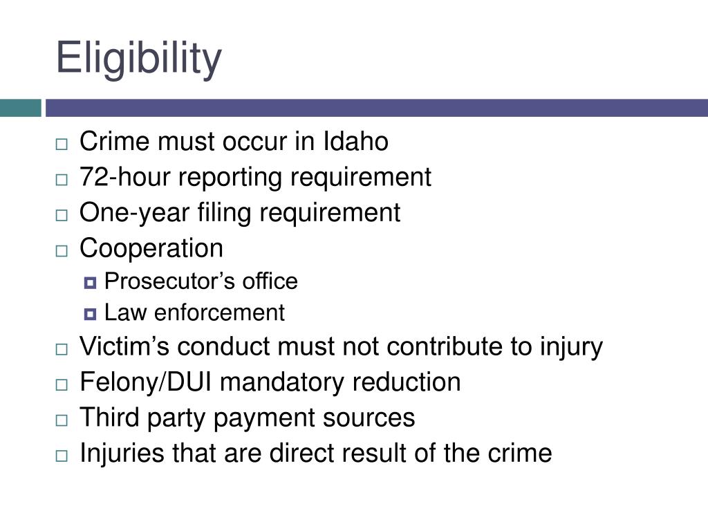 PPT CRIME VICTIMS COMPENSATION PROGRAM PowerPoint Presentation, free