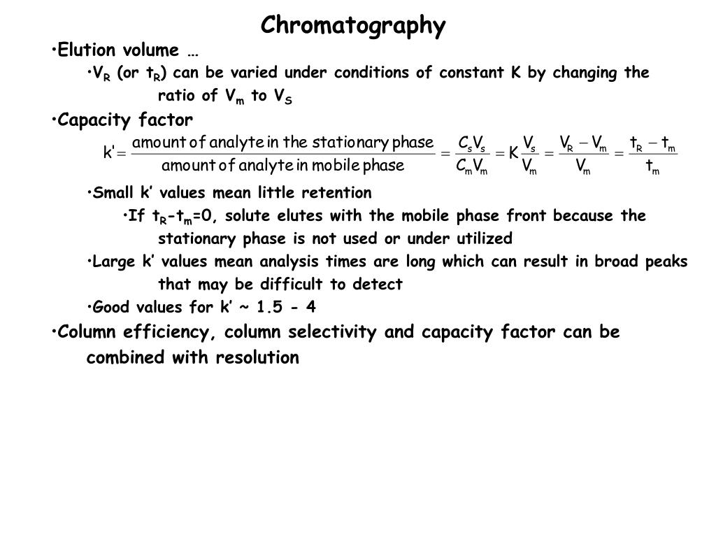 PPT Chromatography Column selectivity a PowerPoint Presentation
