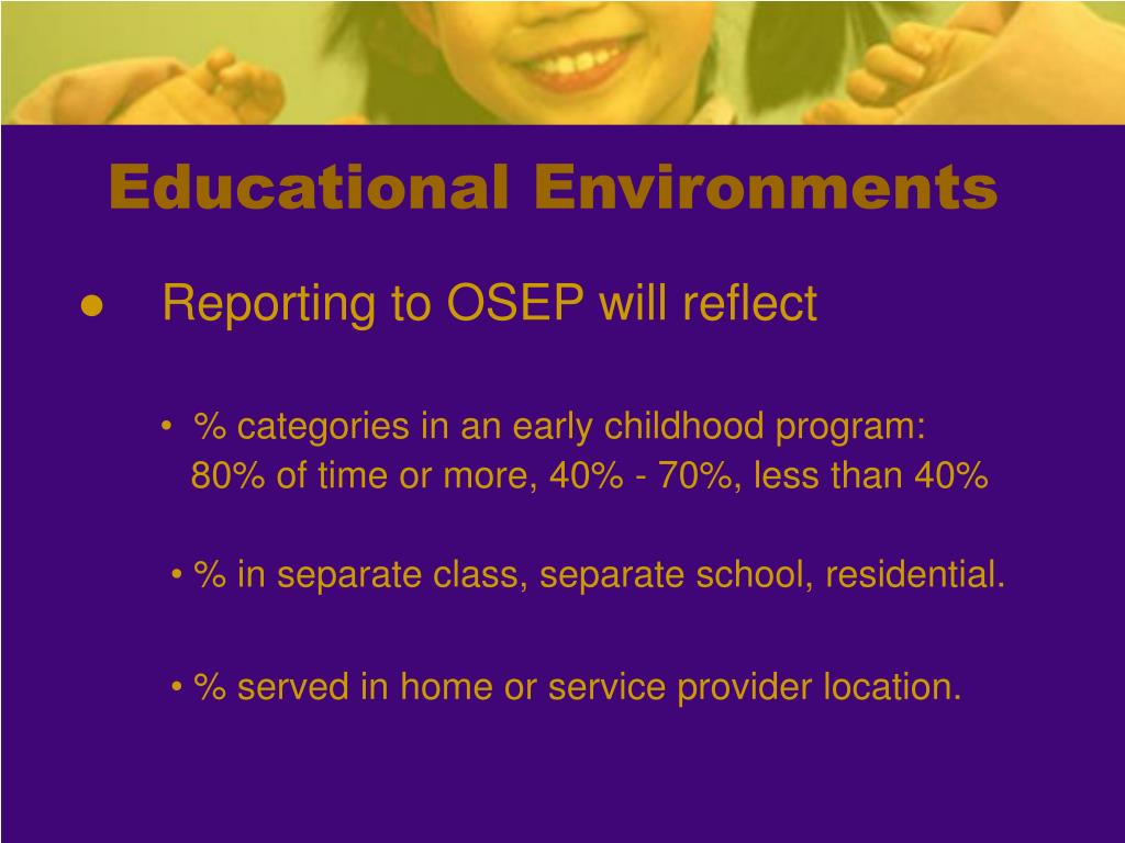 PPT Early Childhood Special Education Educational Environment Codes Training PowerPoint