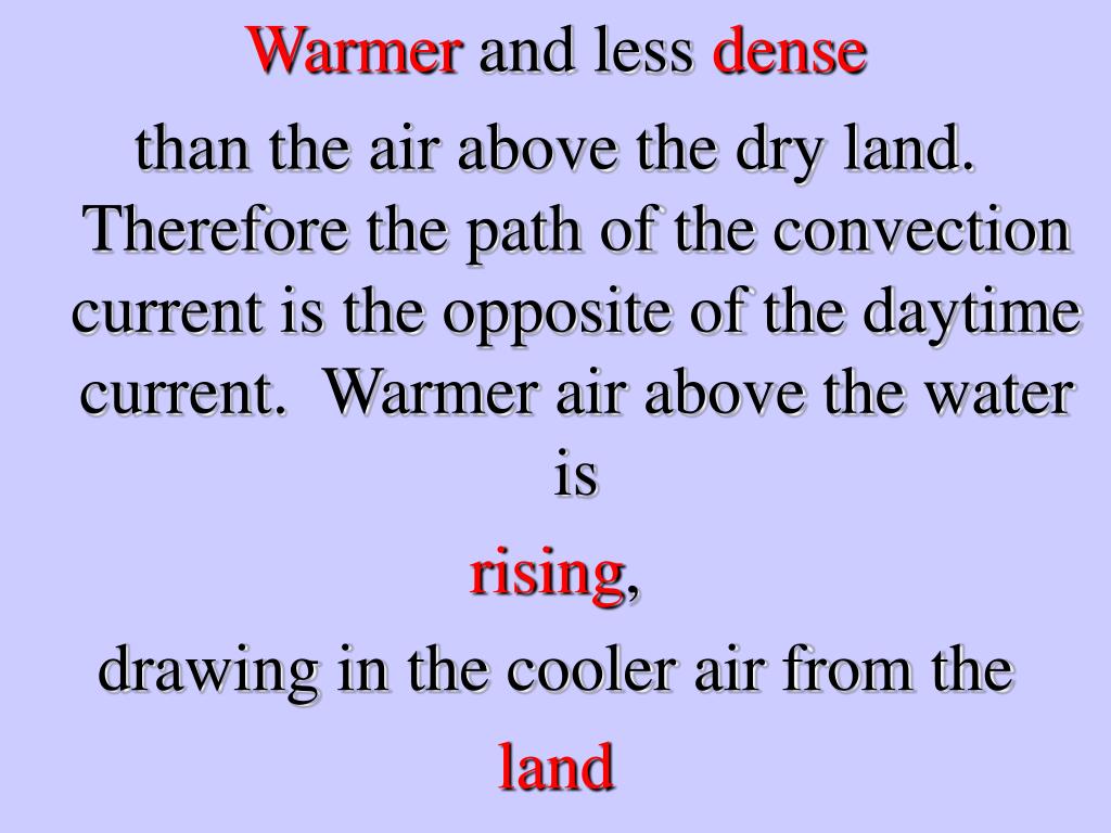 PPT Land Breezes and Sea Breezes Sea Breeze PowerPoint Presentation