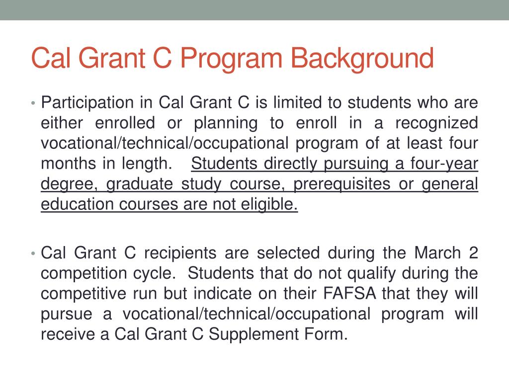 PPT Cal Grant C and SB 451 PowerPoint Presentation, free download