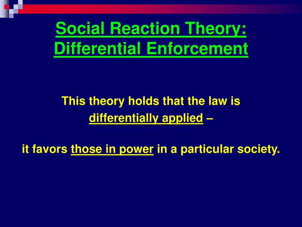 PPT Chapter 7 Social Process Theories Learning, Control and Reaction