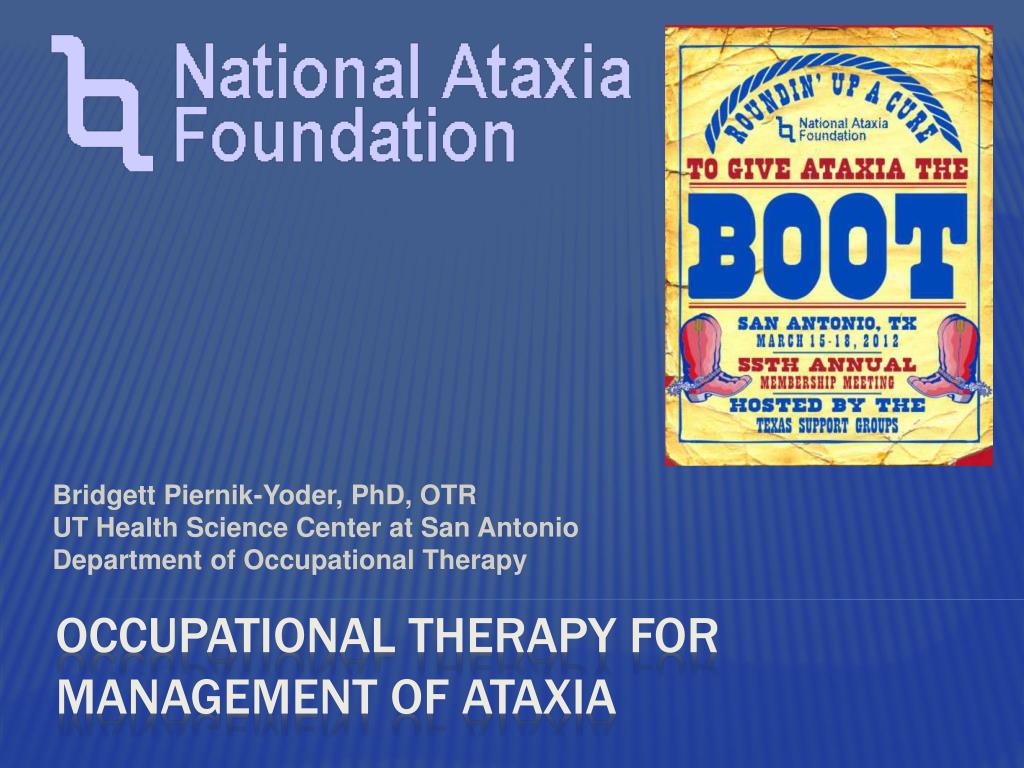 PPT OCCUPATIONAL Therapy for Management of Ataxia PowerPoint