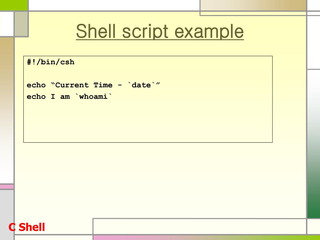 PPT LINUX System Lecture 6 Shell Programming PowerPoint