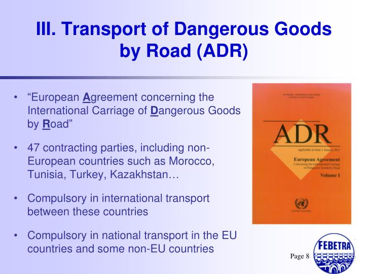 PPT Land Transport of Dangerous Goods PowerPoint Presentation ID791155
