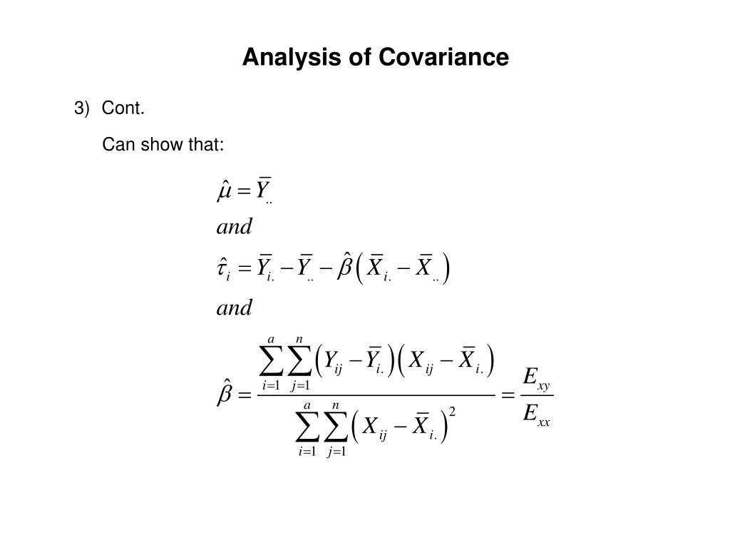 PPT Analysis of Covariance PowerPoint Presentation, free download