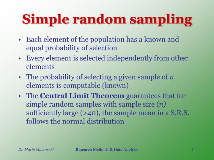 PPT Fundamentals of Sampling Method PowerPoint Presentation ID791407