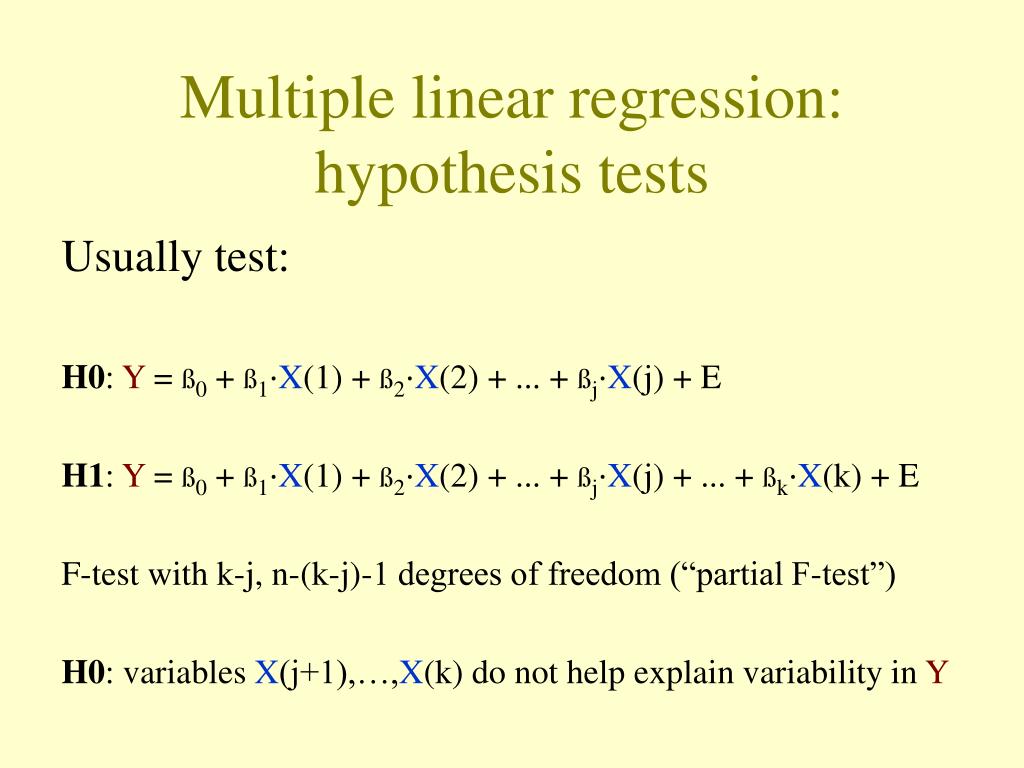 PPT Regression (2) Multiple Linear Regression and Path Analysis