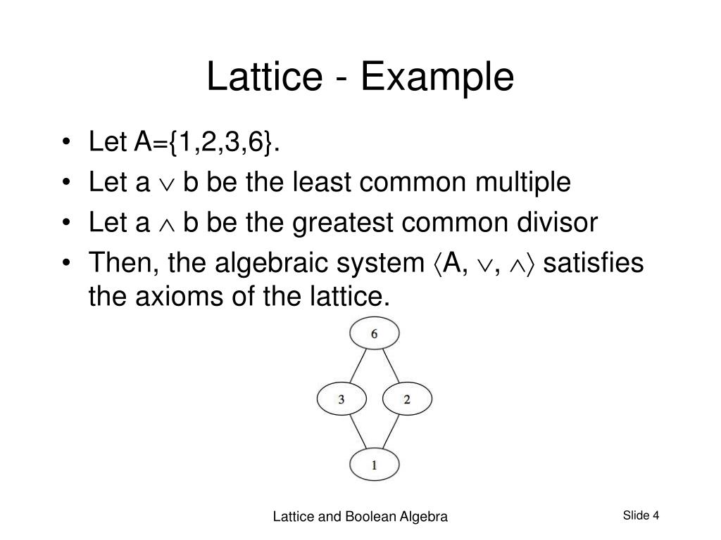 PPT Lattice and Boolean Algebra PowerPoint Presentation, free