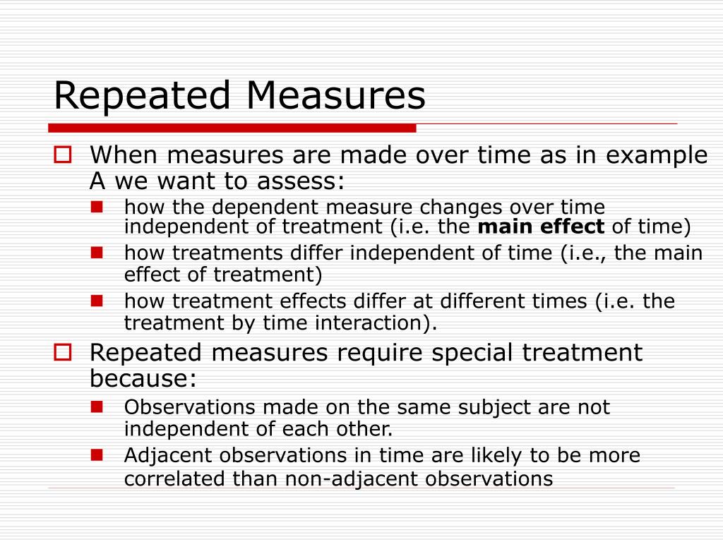 PPT Repeated Measures PowerPoint Presentation ID794980