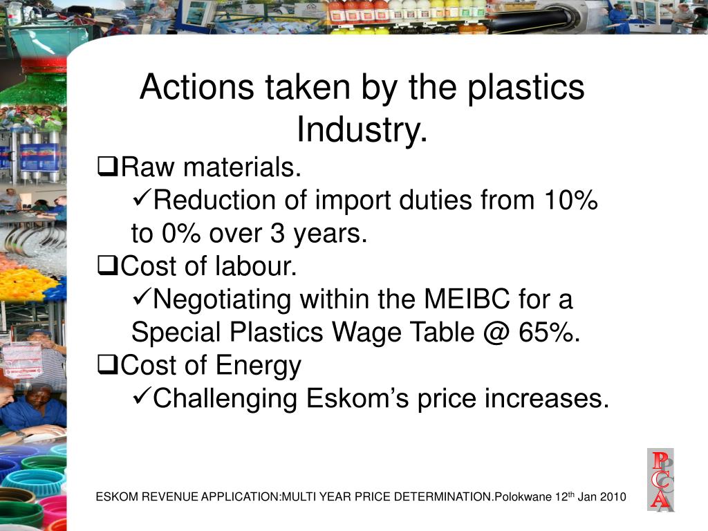 PPT PLASTICS CONVERTORS ASSOCIATION Presentation to NERSA ESKOM