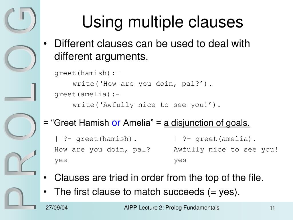 PPT Prolog Fundamentals PowerPoint Presentation, free download ID