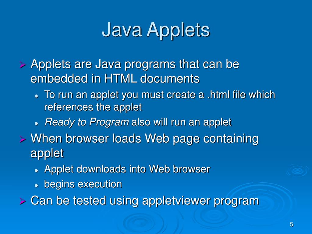 PPT Java Applets PowerPoint Presentation, free download ID798289