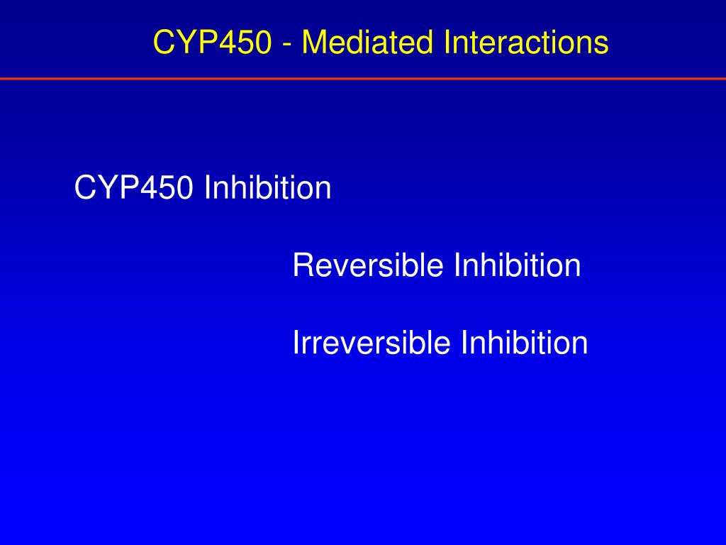 PPT DrugDrug Interactions Inhibition and Induction PowerPoint Presentation ID799201