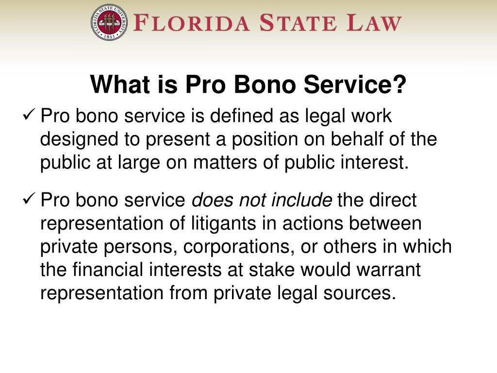 PPT The Pro Bono Requirement An Online Orientation PowerPoint
