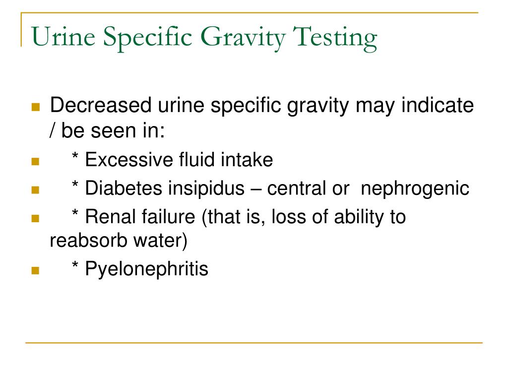 Blood Protein And High Specific Gravity In Urine at Danielle Willis blog