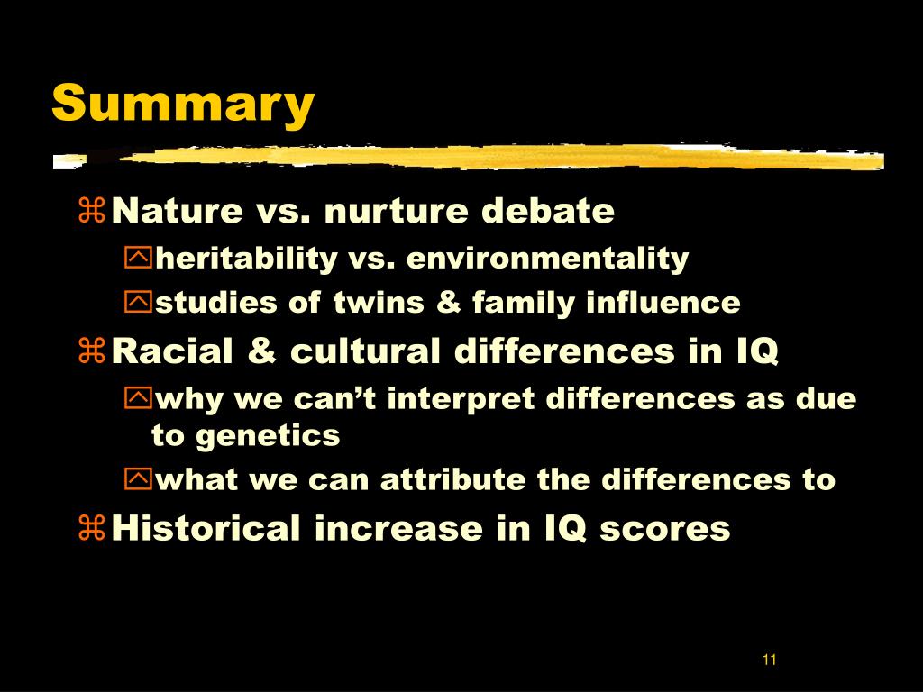 PPT Nature vs. Nurture in IQ PowerPoint Presentation, free download