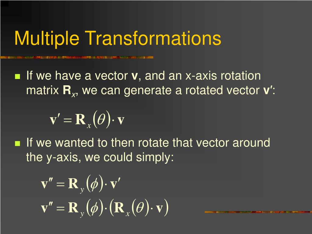 PPT Vectors & Matrices PowerPoint Presentation, free download ID808609