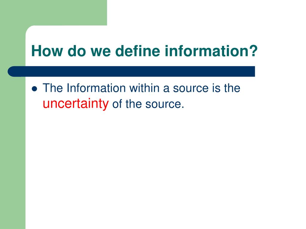 PPT A Brief Introduction to Information Theory PowerPoint