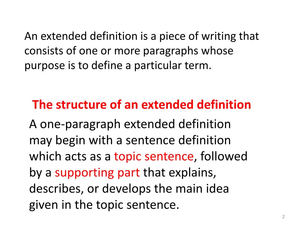 PPT Extended definitions PowerPoint Presentation, free download ID