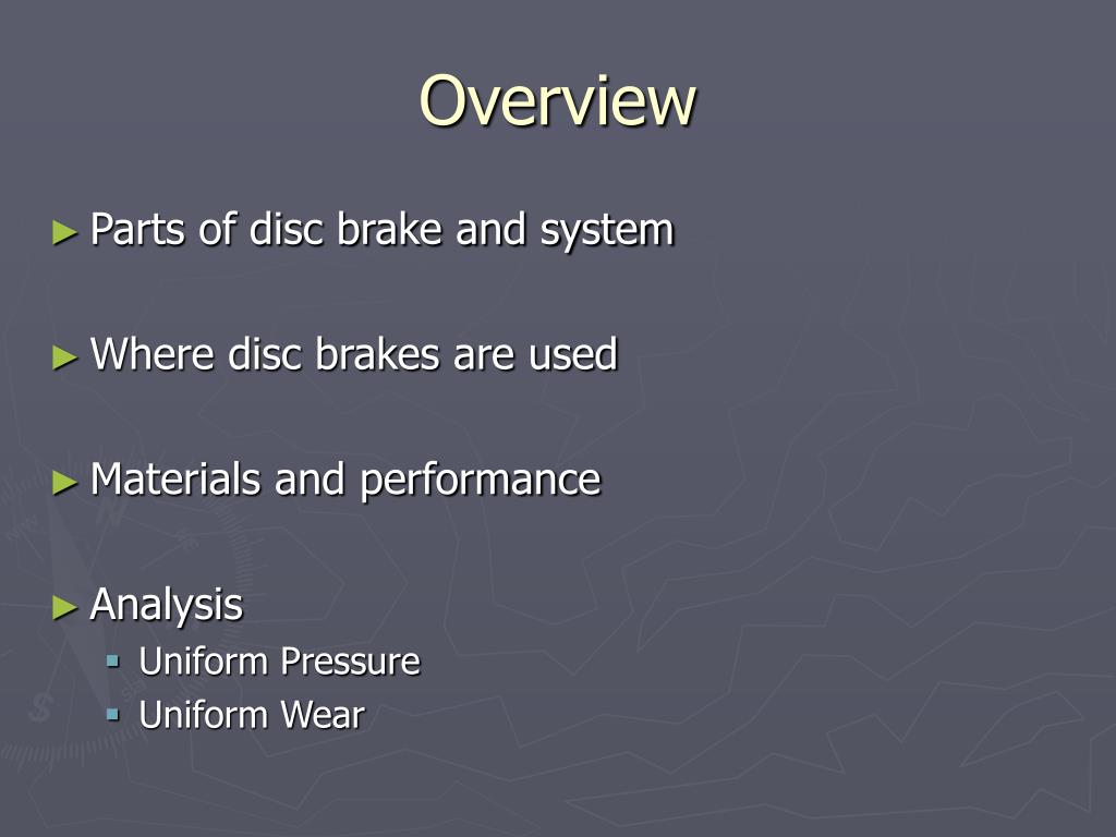 PPT Disc Brakes Analysis PowerPoint Presentation, free download ID