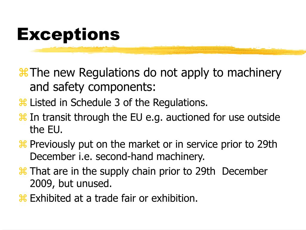 PPT The Supply of Machinery (Safety) Regulations 2008 PowerPoint