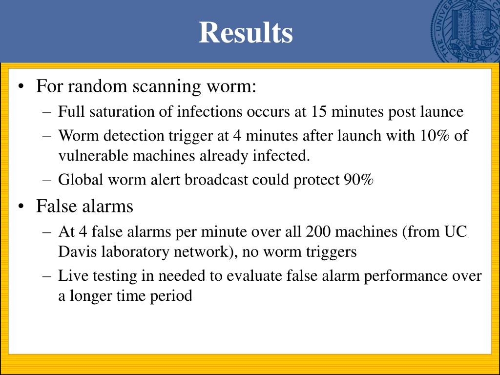 PPT Collaborative Endhost Worm Defense Experiment PowerPoint