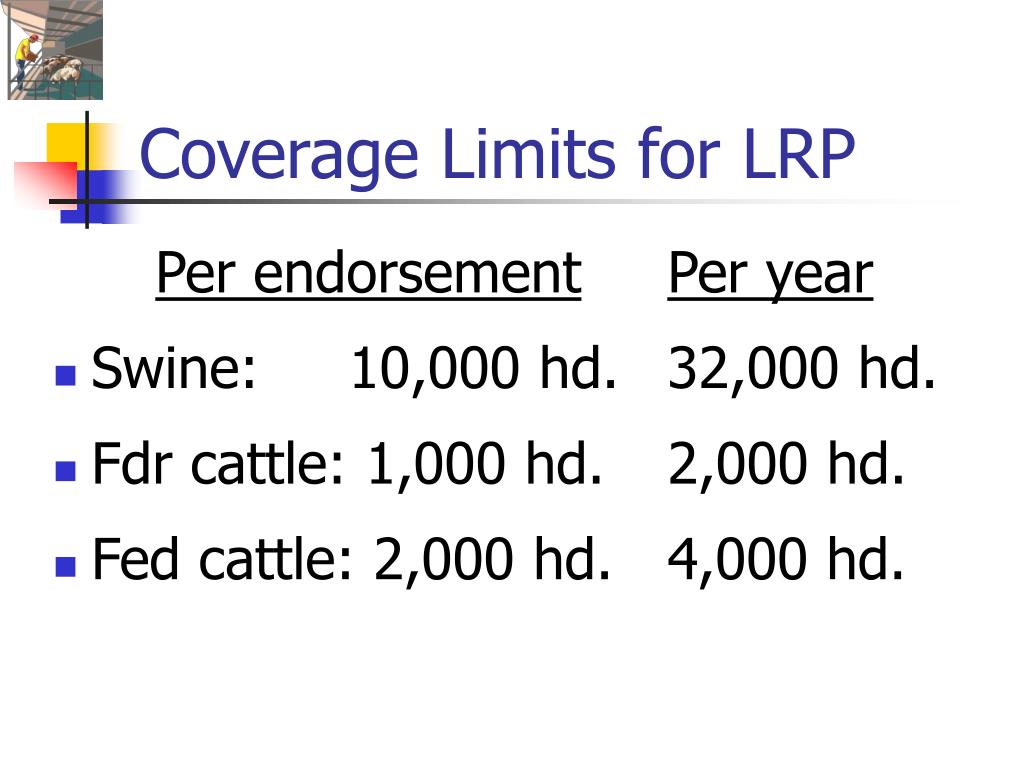 PPT Revenue Insurance for Livestock Producers PowerPoint Presentation