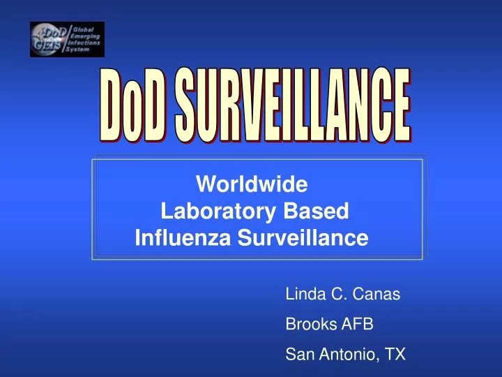 PPT Worldwide Laboratory Based Influenza Surveillance PowerPoint