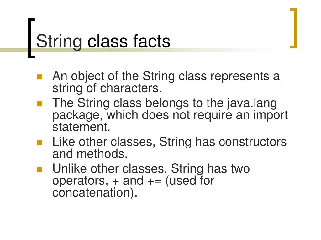 PPT The String Class PowerPoint Presentation, free download ID818260