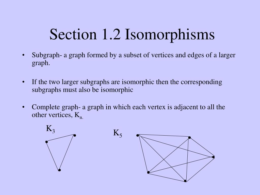 PPT Section 1.2 Isomorphisms PowerPoint Presentation, free download