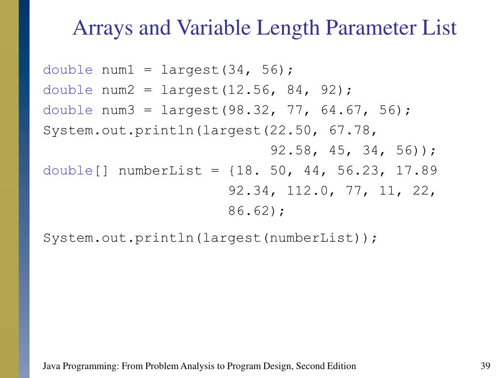 PPT Chapter 9 Arrays PowerPoint Presentation, free download ID820261