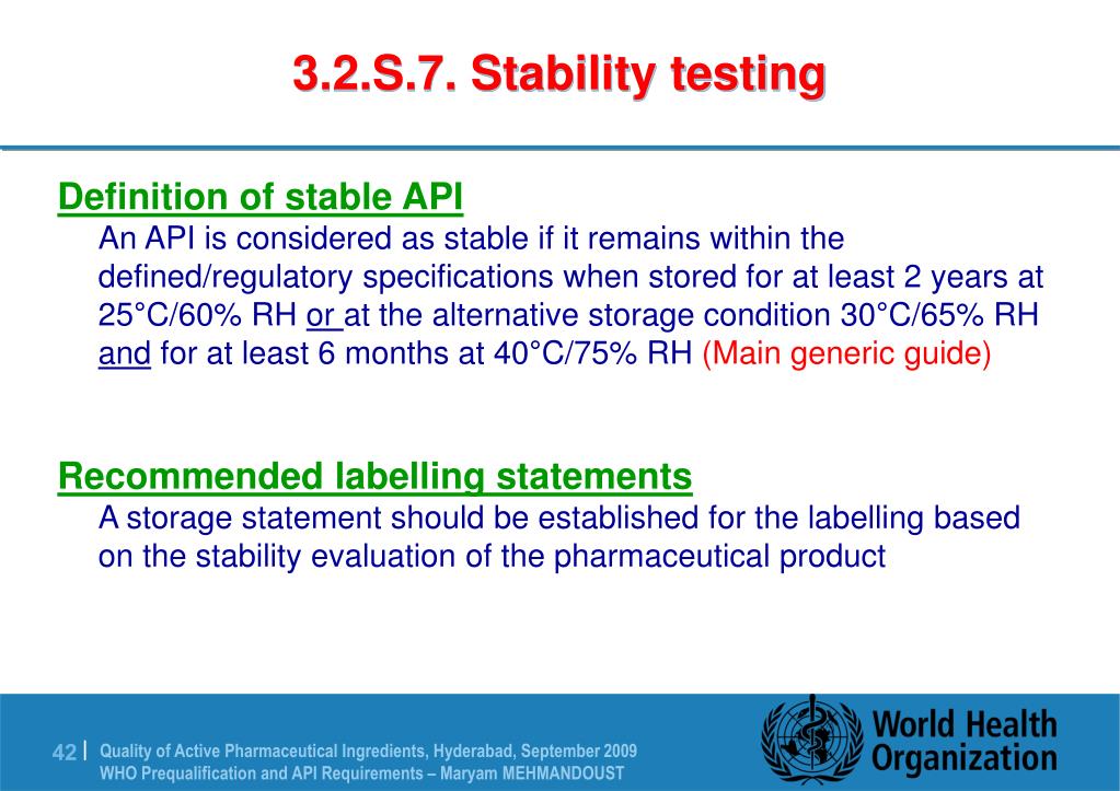 PPT WHO Prequalification and API Requirements PowerPoint Presentation ID821149