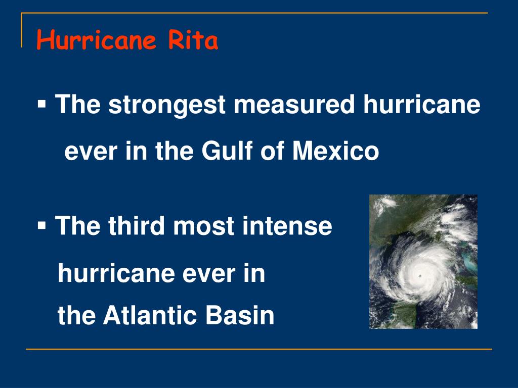 PPT JustinTime Lecture Hurricane Rita PowerPoint Presentation, free download ID823046