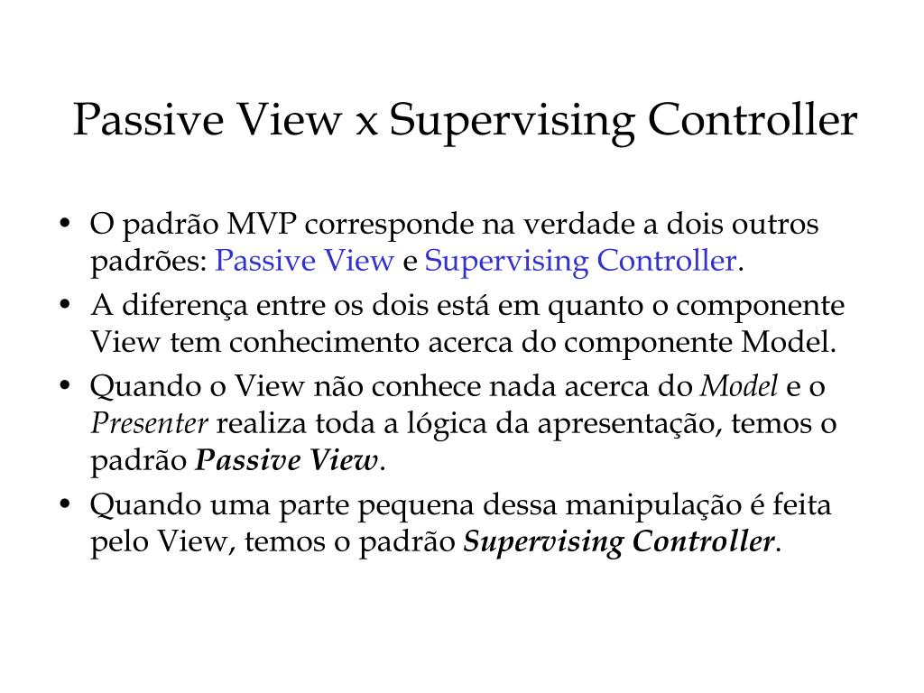 PPT Padrão Model View Presenter PowerPoint Presentation, free download ID823576
