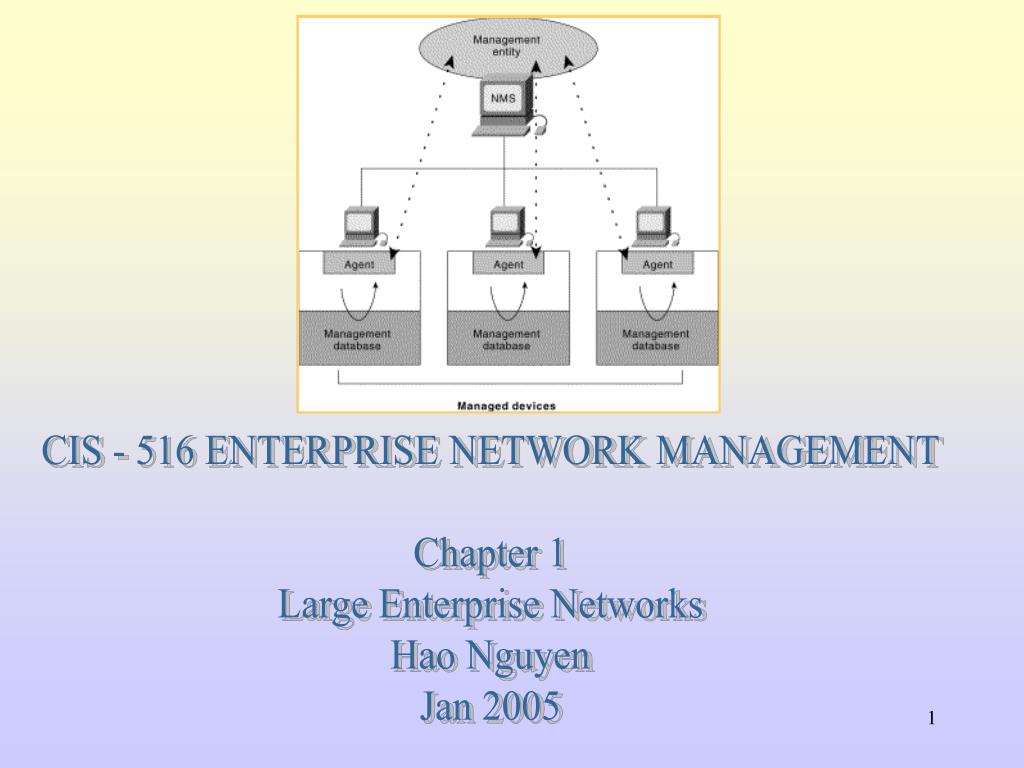 PPT CIS 516 ENTERPRISE NETWORK MANAGEMENT Chapter 1 Large